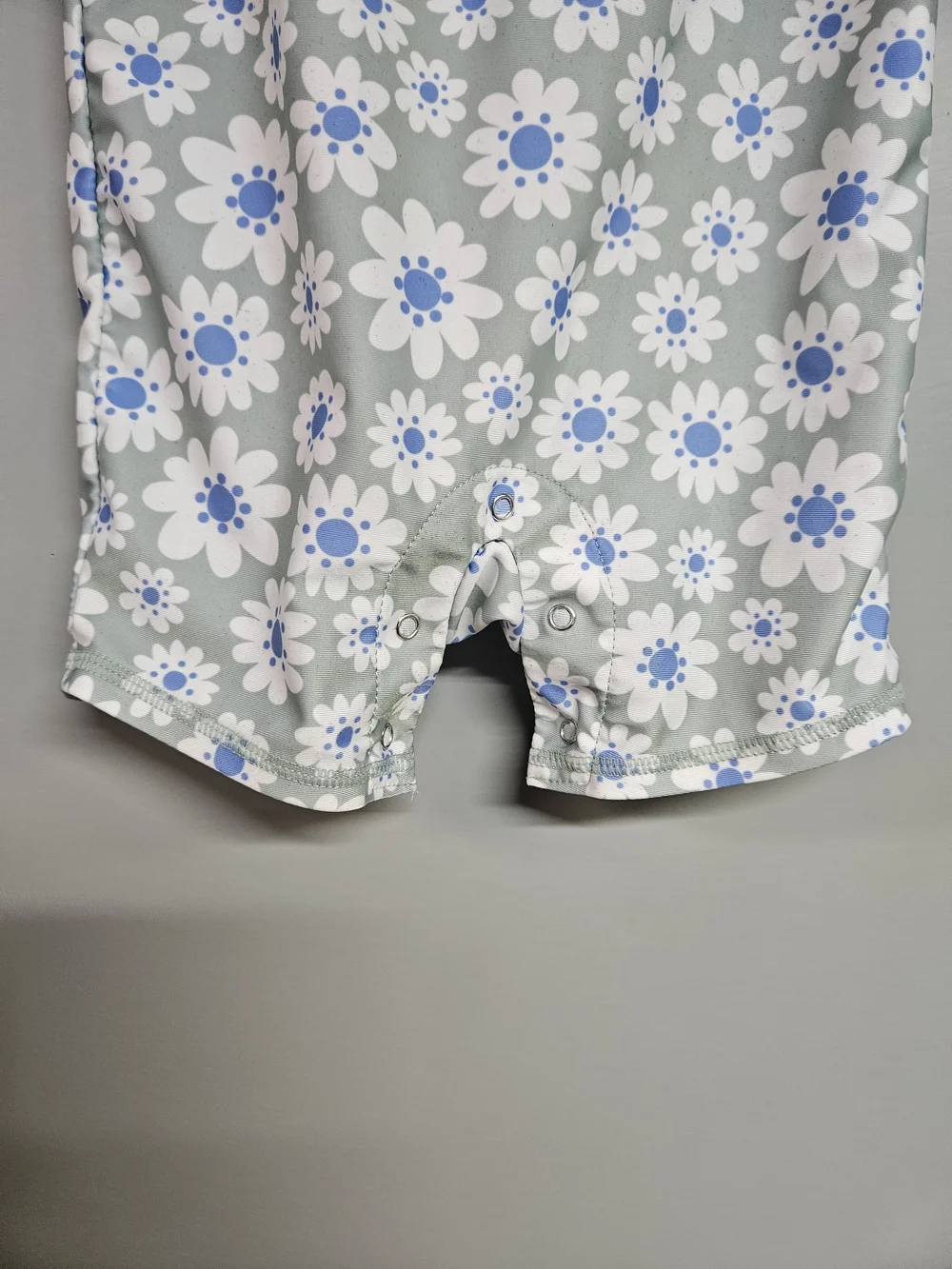 Girls 12 Month Green Floral Long Sleeve One-Piece  Rash Guars Swimsuit